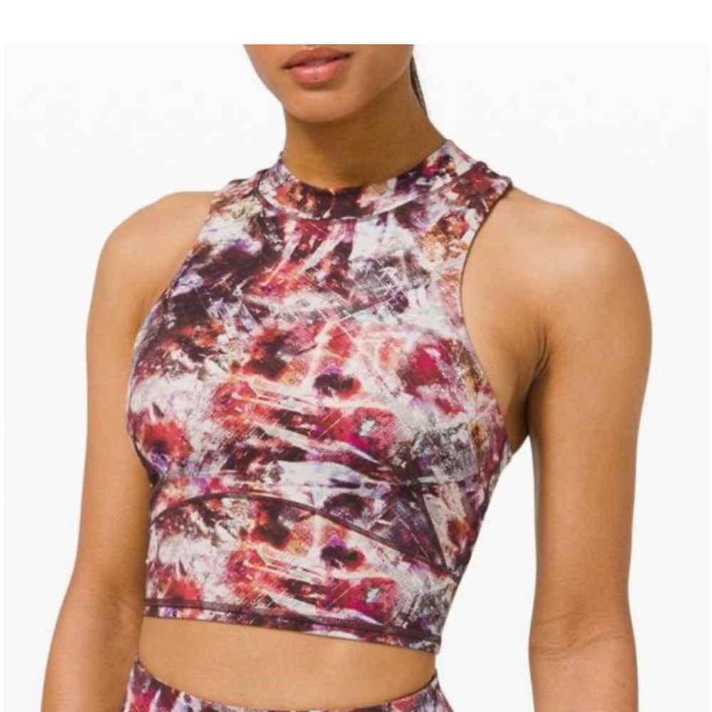 lululemon Everlux and Mesh Cropped Tank Multi  6
